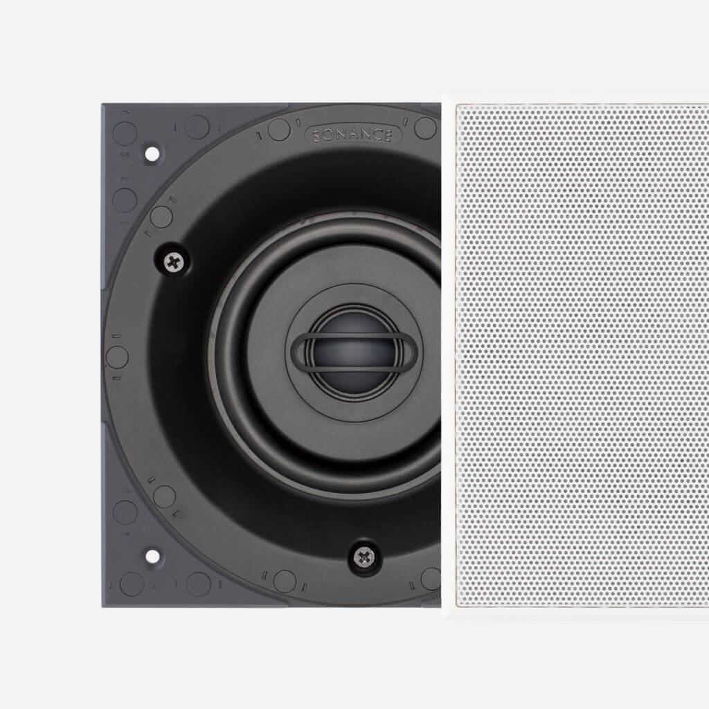 Sonance Visual Performance Small Square Speaker with Perforated Steel Grille, in the Miami / Fort Lauderdale area. Available at dmg Martinez Group.