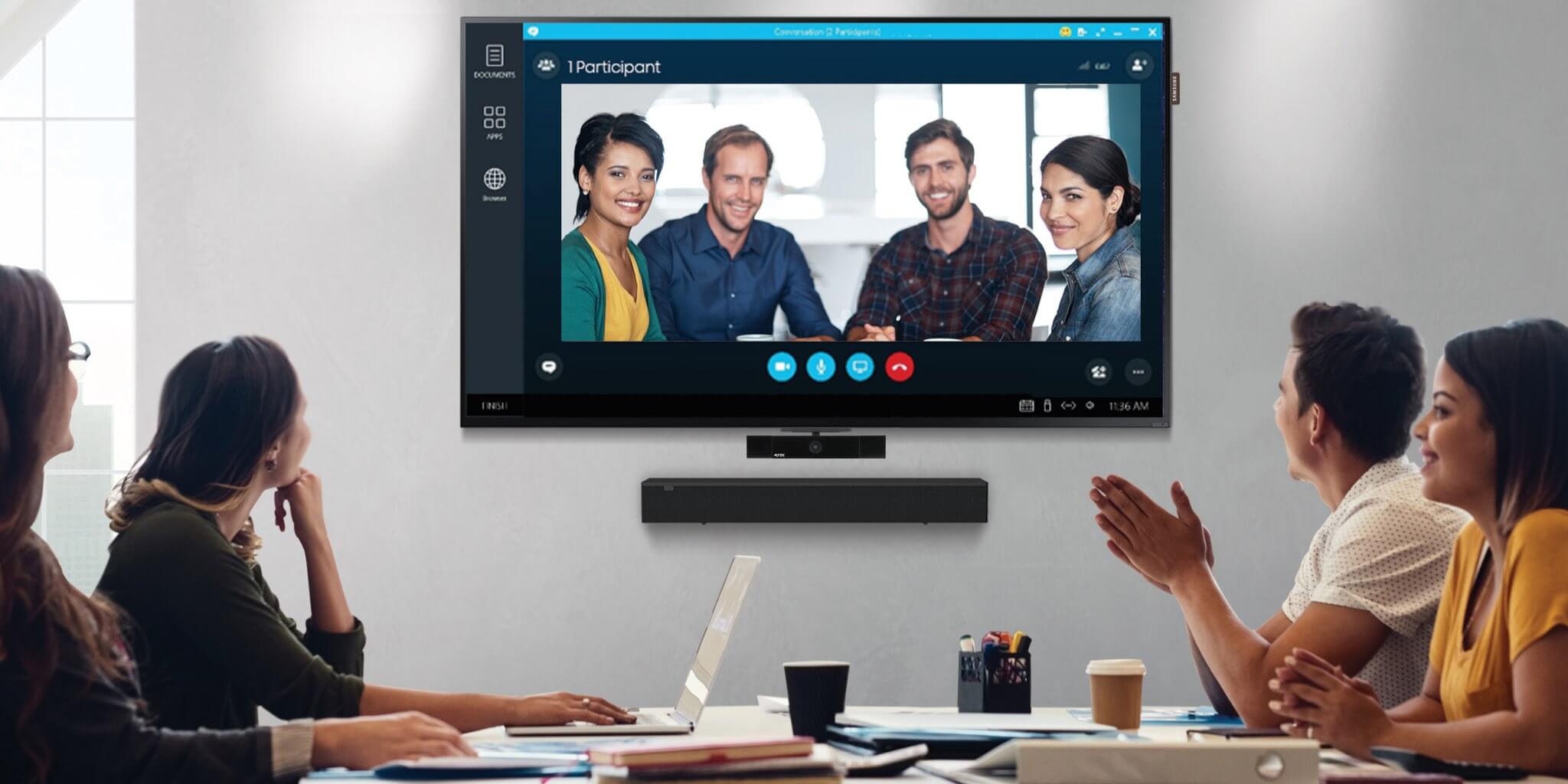 AMX Acendo Vibe 2100 Conferencing Sound Bar dmg Martinez Group